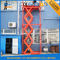 Kho bãi hoặc nhà văn phòng phẩm thủy lực kéo thang máy nâng thang máy, màu cam xanh